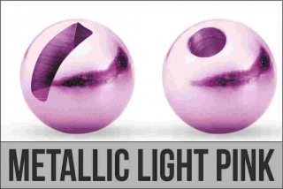 Hlavička Tungsten slotted 4,0mm Metallic Light Pink 10ks