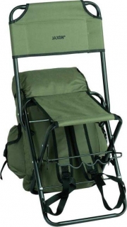 Stolička s batohom zelená 