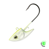 Utter Head Jig - White Chart 14g-3/0