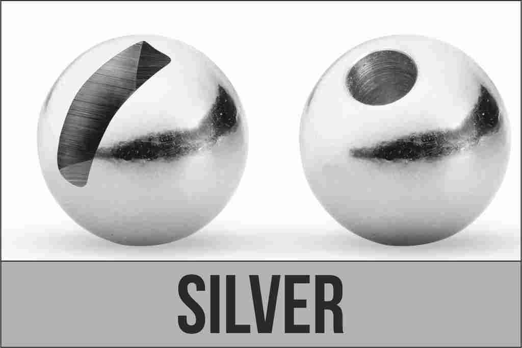 Hlavička Tungsten slotted 3,5mm Silver 10ks