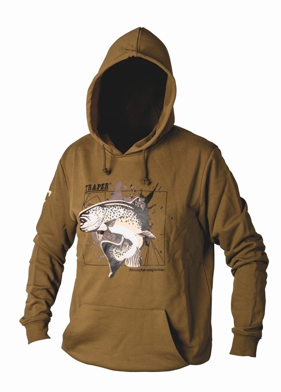 Mikina s kapucňou Trout Nut L