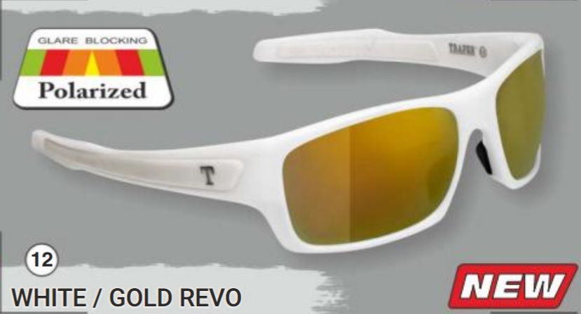 Okuliare polarizačné Horizon White/gold Revo