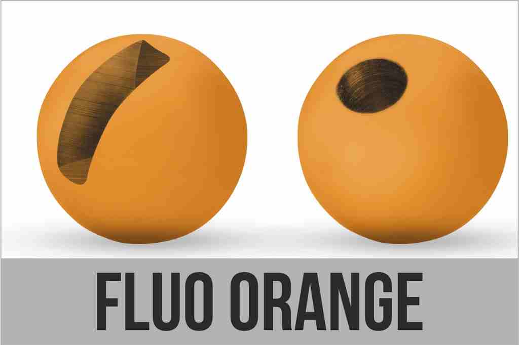 Hlavička Tungsten 5,0mm Fluo Orange slotted 10ks