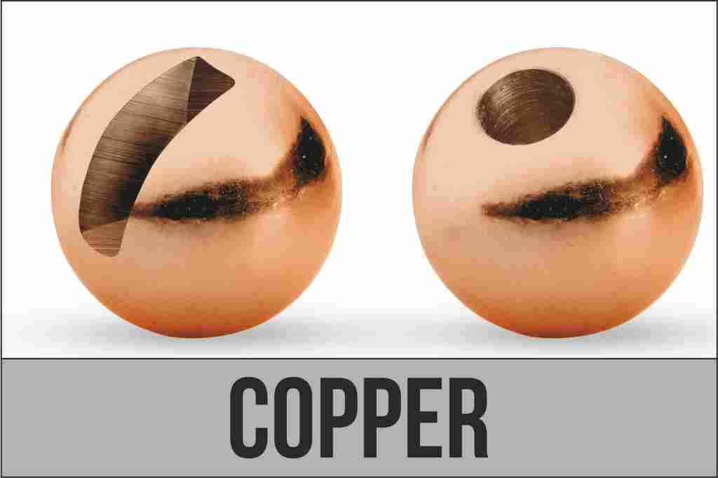 Hlavička Tungsten 6,4mm Medená slotted 5 ks