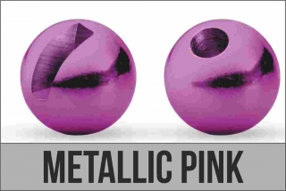 Hlavička Tungsten slotted 4,0mm Metallic Pink 10ks