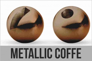 Hlavička Tungsten slotted 4,0mm Metallic Coffee 10ks