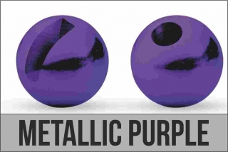 Hlavička Tungsten slotted 4,0mm Metallic Purple 10ks