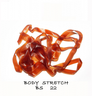 Červeno-hnedá BODY STRETCH 1m 4mm