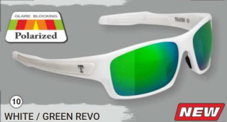 Okuliare polarizačné Horizon White/green Revo